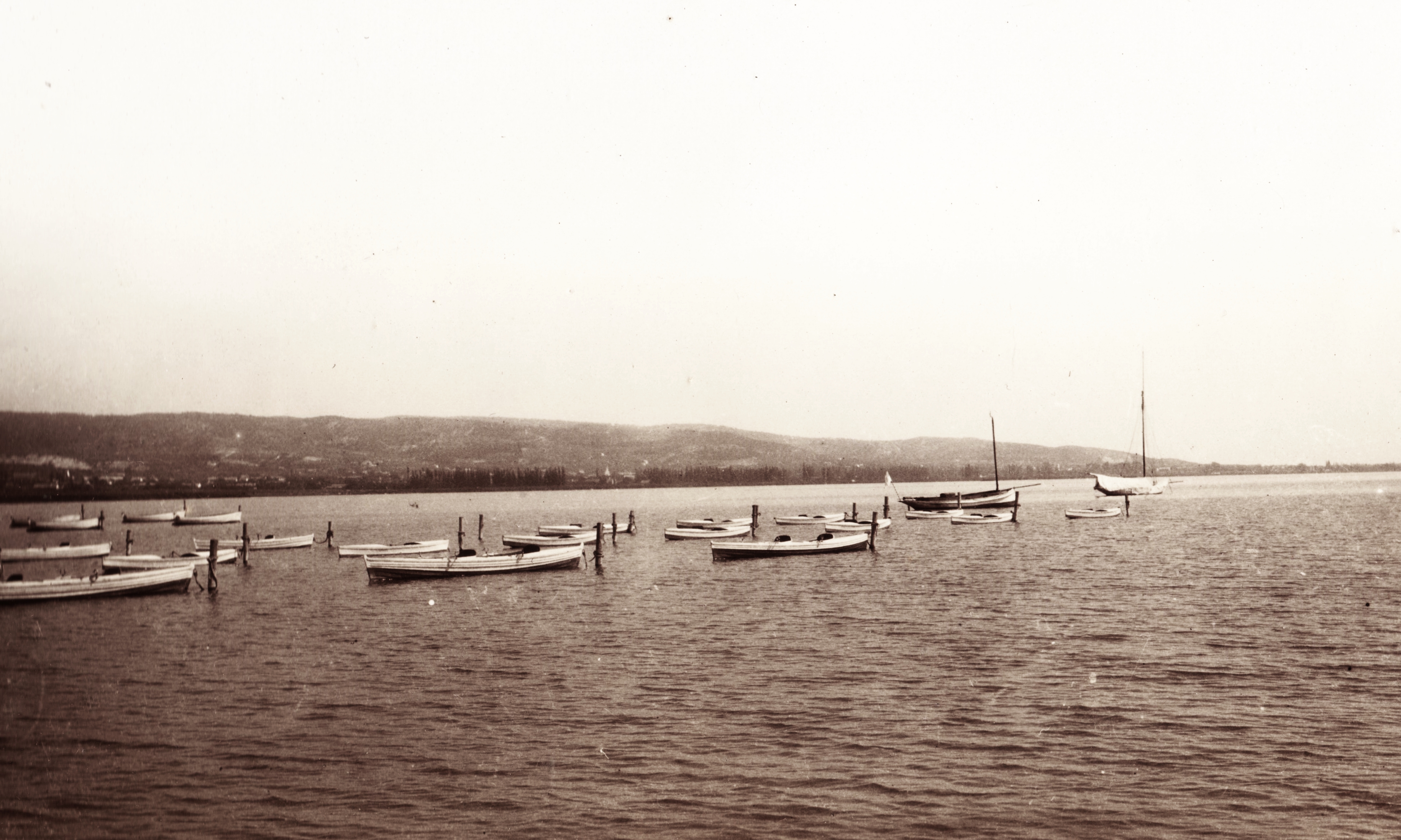 Csónakkikötő Keszthelyen, 1903